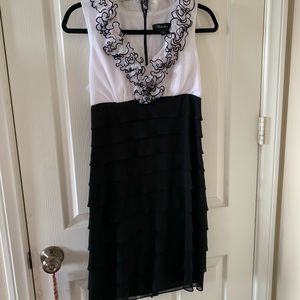 Black and white dress